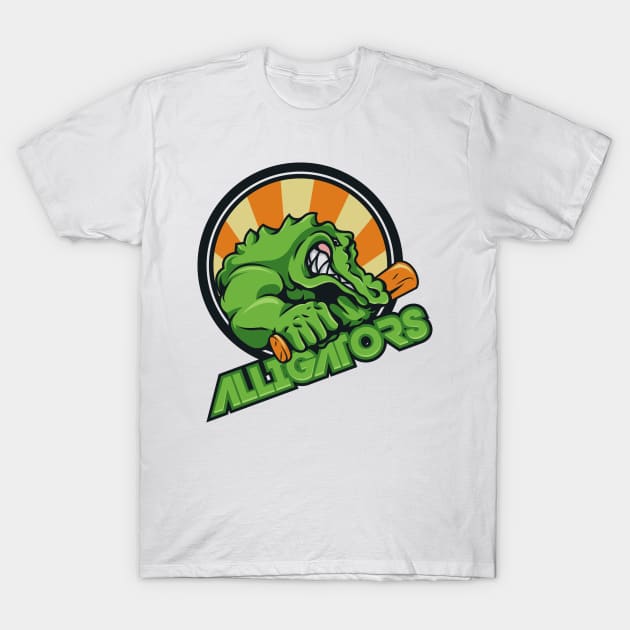 Alligator mascot T-Shirt by peace and love